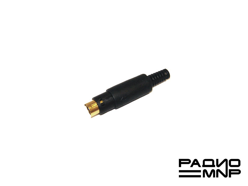 Штекер mini DIN 4 pin (SVHS) на кабель Gold