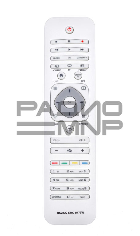 Пульт ДУ Philips RC 242254990477W (242254990507, YKF314-001W) 3D Smart TV белый
