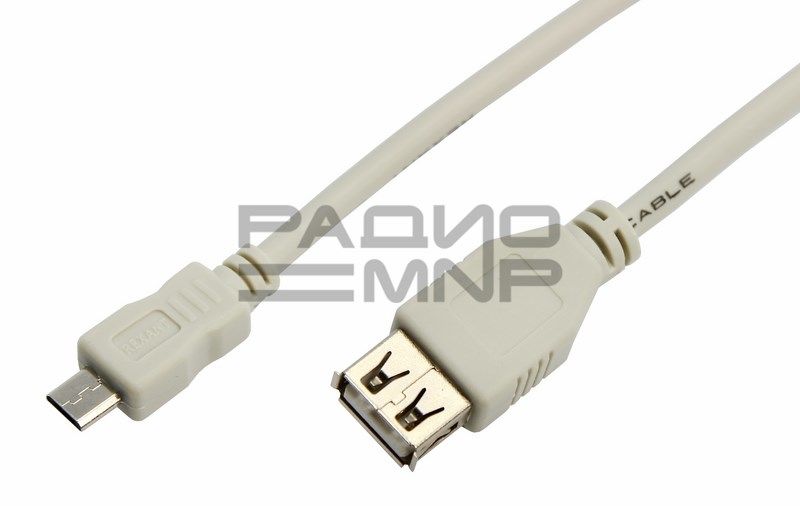 Шнур USB (A)гн. - 5 pin micro USB (B) шт. 0,2м "Rexant"