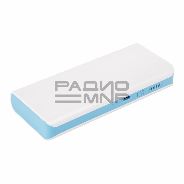 Портативный аккумулятор 7500mAh 2гн.USB 5V, 1А (голубой) "Proconnect"