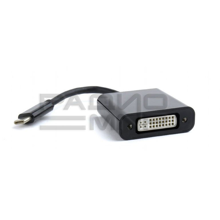 Переходник шт.USB Type-C - гн.DVI, кабель 15см. "Cablexpert" 1