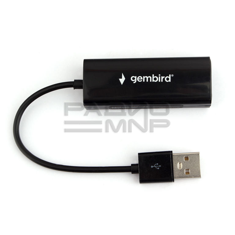 Сетевой адаптер Ethernet шт.USB (A) 2.0 => гн. 8P8C(RJ-45) "Gembird" 2
