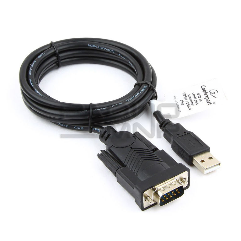 Шнур - адаптер шт.USB (A) => DB9M (WinXP - Win8, для устройств с интерфейсом RS-232) 1,5м 1