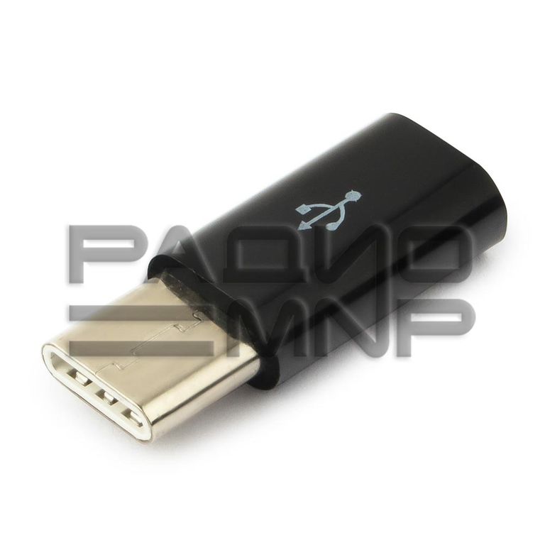 Переходник шт.USB Type-C - гн.micro USB(B) "Cablexpert" 1
