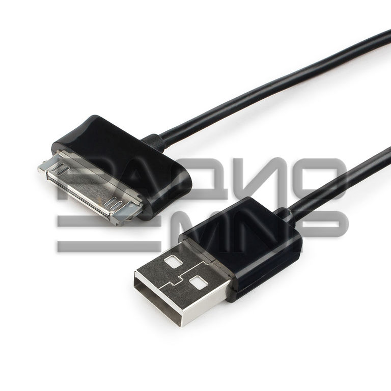USB кабель для Samsung Galaxy Tab, Note "Cablexpert" (чёрный) 2.1A, 1м 1
