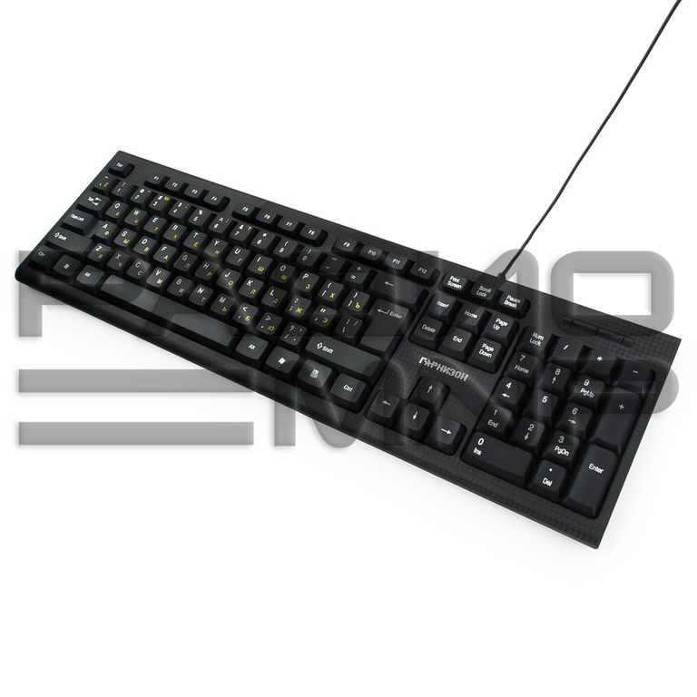 Клавиатура "Гарнизон" GK-120, USB, поверхность карбон (чёрный) 2
