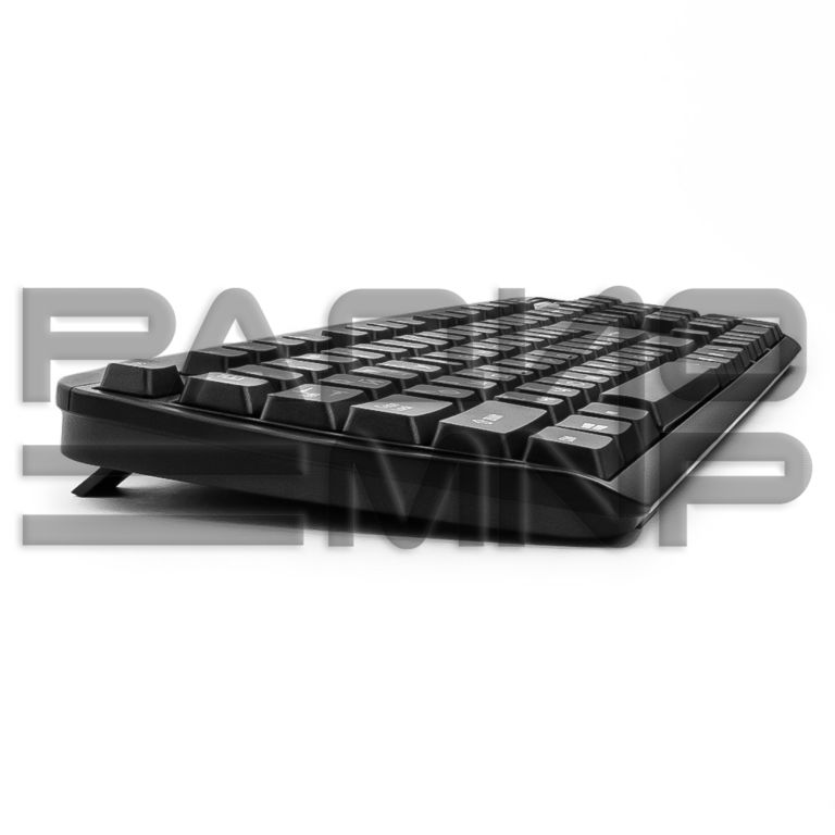 Клавиатура "Gembird" KB-8350U-BL, USB, лазерная гравировка символов (чёрный) 3