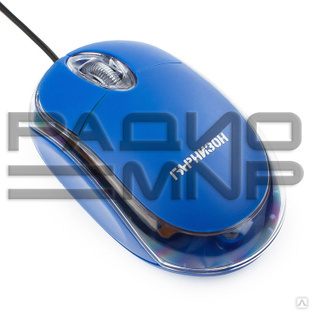 Мышь компьютерная "Гарнизон" GM-100B, USB, 2кн.+колесо кнопка, 1000DPI, чип-X (синий) #1