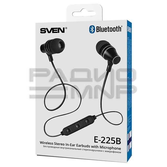 Гарнитура беспроводная SVEN- E-225B, Bluetooth 4