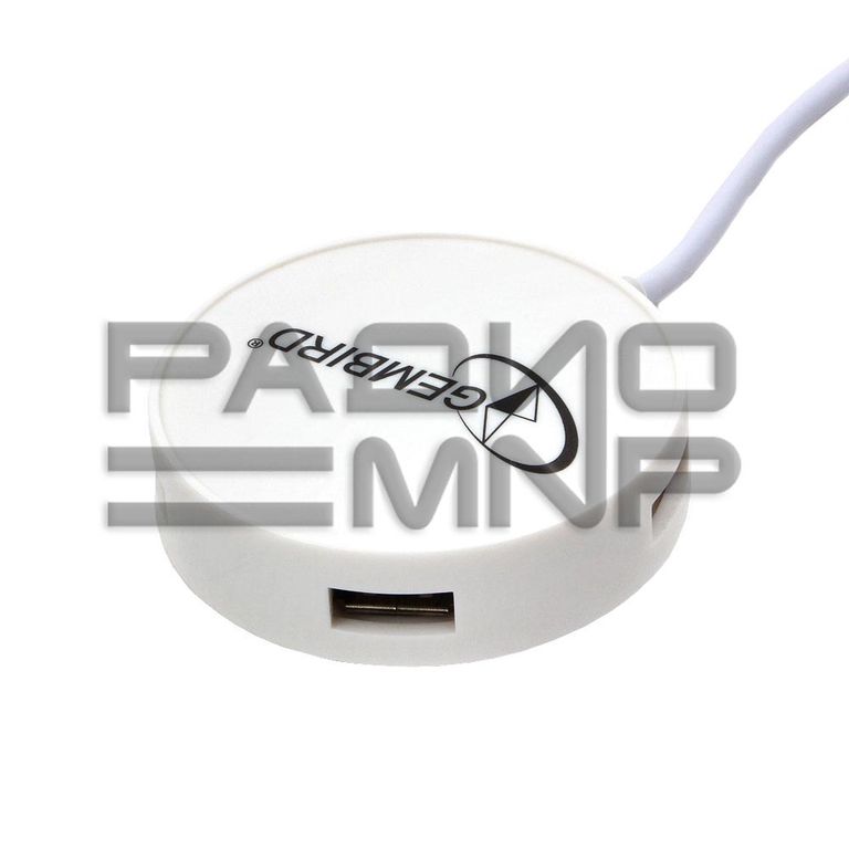 Концентратор USB 2.0 на 4 порта USB UHB-241 "Gembird" (белый) 1