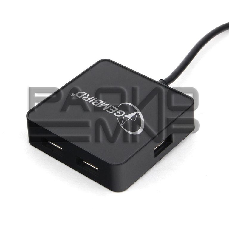 Концентратор USB 2.0 на 4 порта USB UHB-242 "Gembird" (чёрный) 1