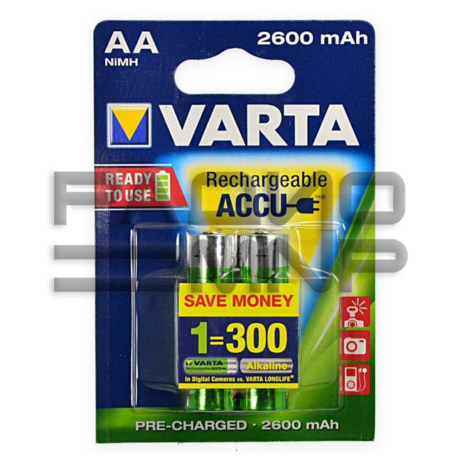 Аккумулятор AA 1.2V, 2600 mAh Ni-Mh Varta Ready2Use