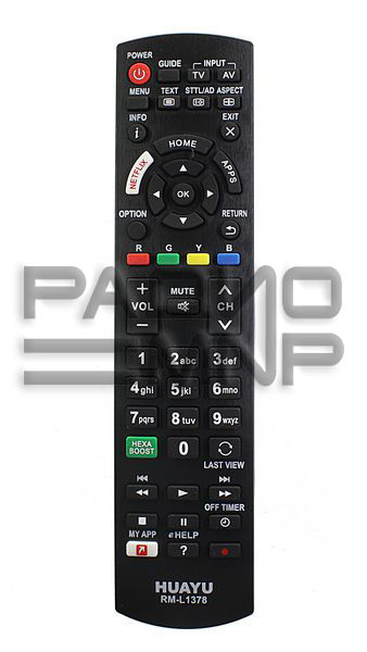 Пульт ДУ универсальный HUAYU Panasonic RM-L1378 Netflix LED TV