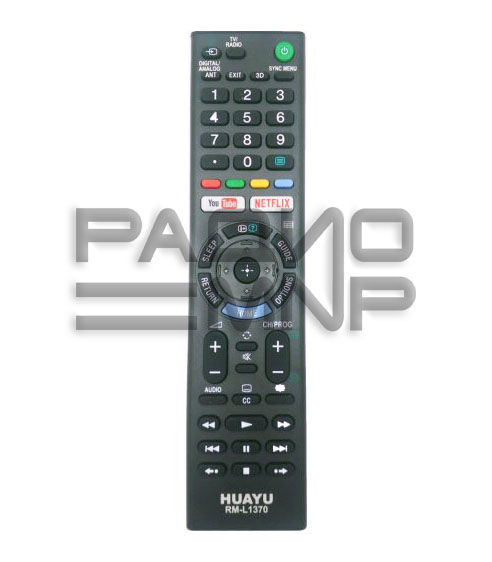 Пульт ДУ универсальный HUAYU Sony RM-L1370 LCD TV, Netflix, Youtube