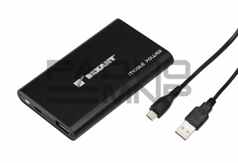 Портативный аккумулятор 2100mAh 1гн.USB 5V, 1А "Rexant"