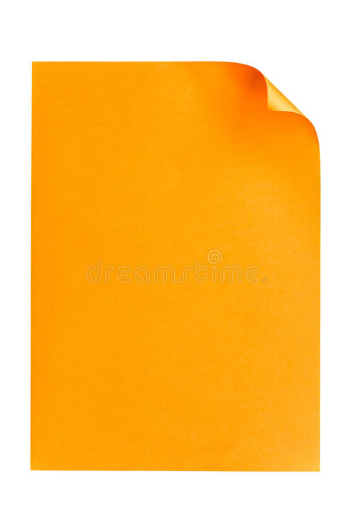 Плакат пустой, оранжевый, 80*135 мм, 10 шт/упак