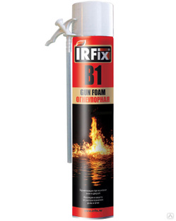 Пена огнестойкая монтажная бытовая IRFIX B1 750 мл 