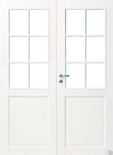 Массивная дверь под стекло FINDVERI Модель 102 P Двустворчатая 