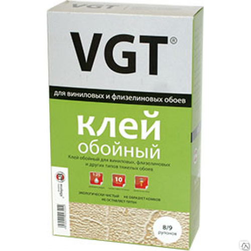 Клей для виниловых и флизелиновых обоев VGT (300 г; 20 кг)