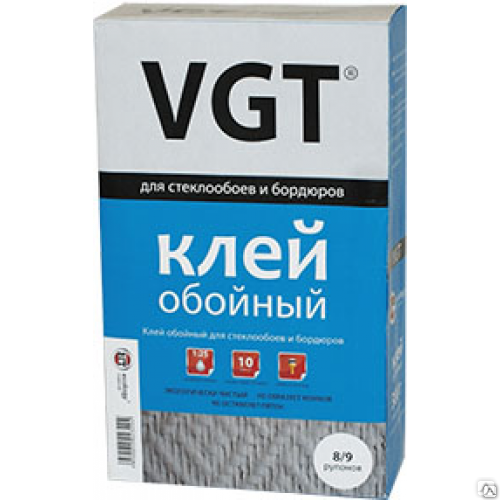 Клей обойный для стеклообоев и бардюров VGT (300 г; 25 кг)
