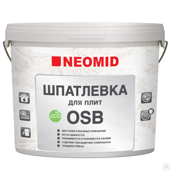 Шпатлевка для плит OSB Неомид 1,3 кг